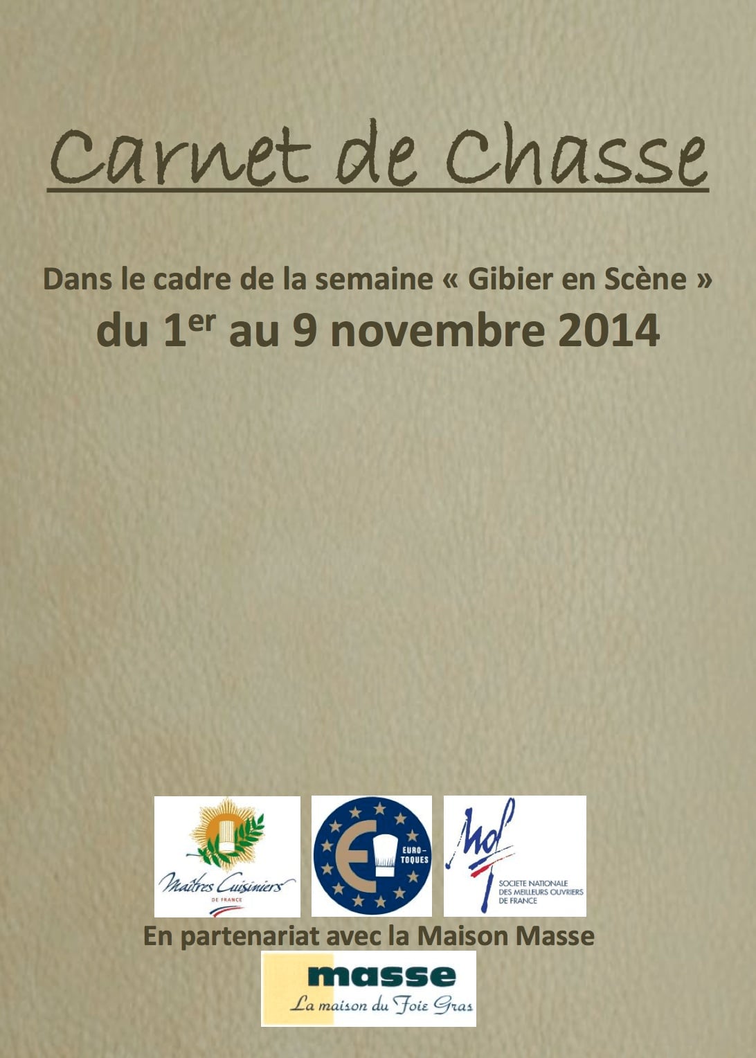 CouvCarnet de Chasse 2014