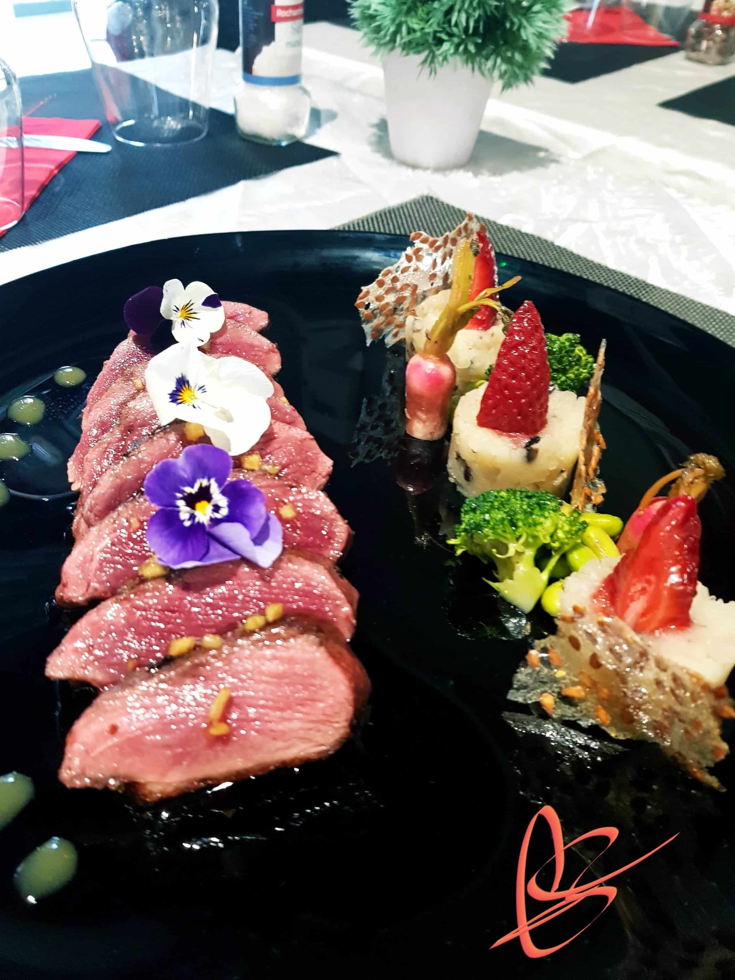 Magret De Canard Roti Laque Miel Gingembre Ecrase De Pommes De