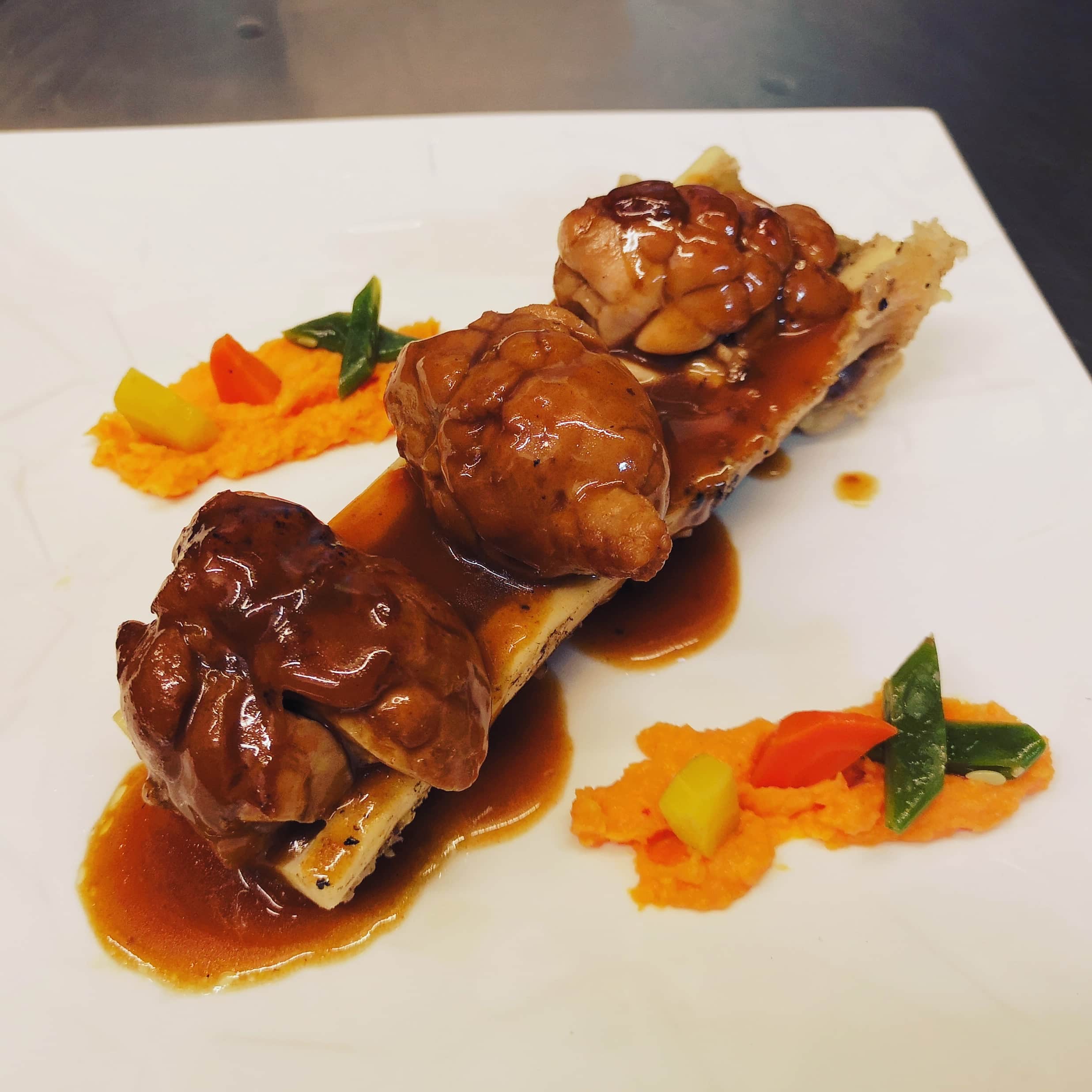 Noix De Ris De Veau Braise Au Porto Os A Moelle De BÅ