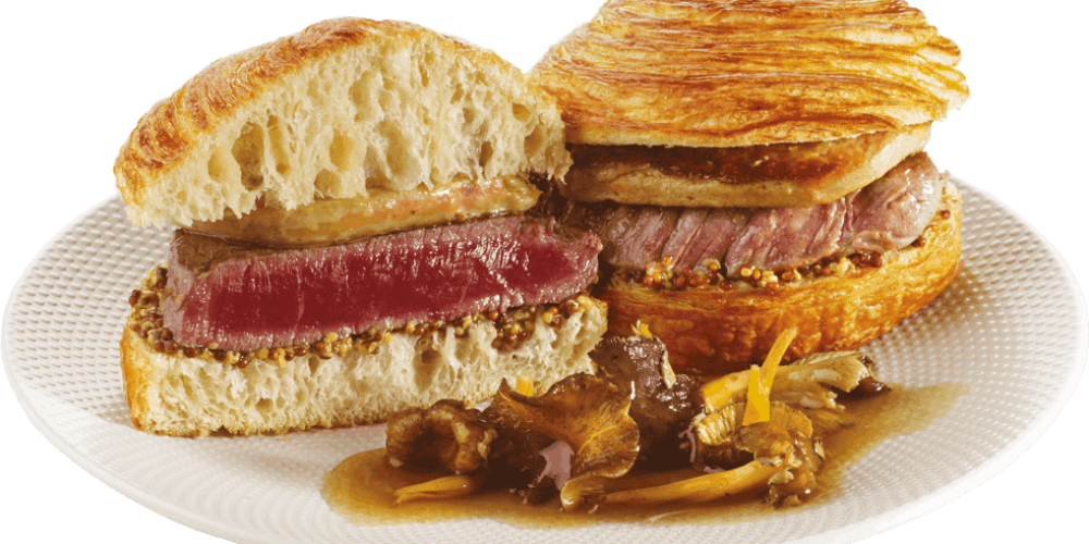 Bun’n’Roll – Burger de boeuf fondant et foie gras