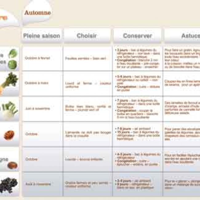 Octobre 2012 : Les fruits et légumes frais, du Plaisir à chaque saison !
