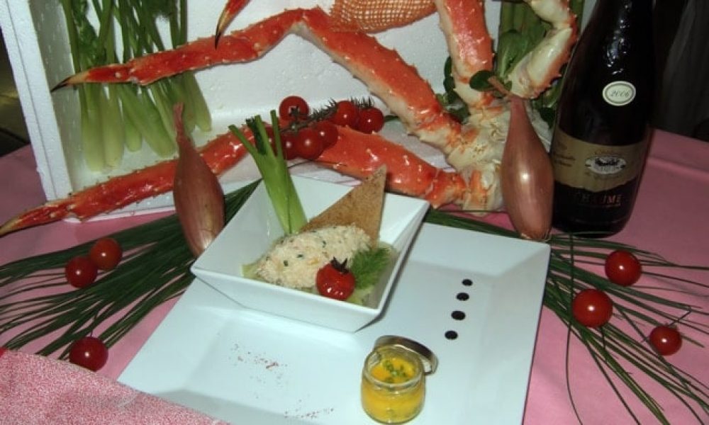 Gourmandise de King Crab aux parfums de layon et girofle