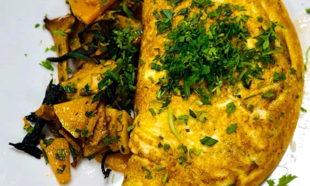 Omelette soufflée aux fines herbes