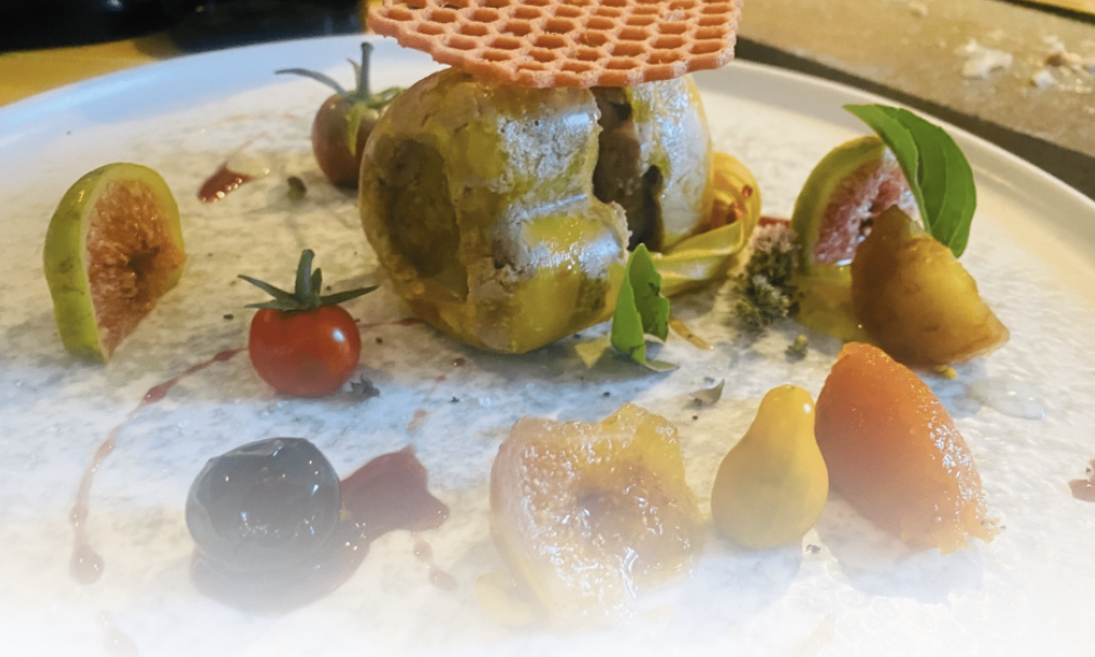 Foie gras en forme de cœur