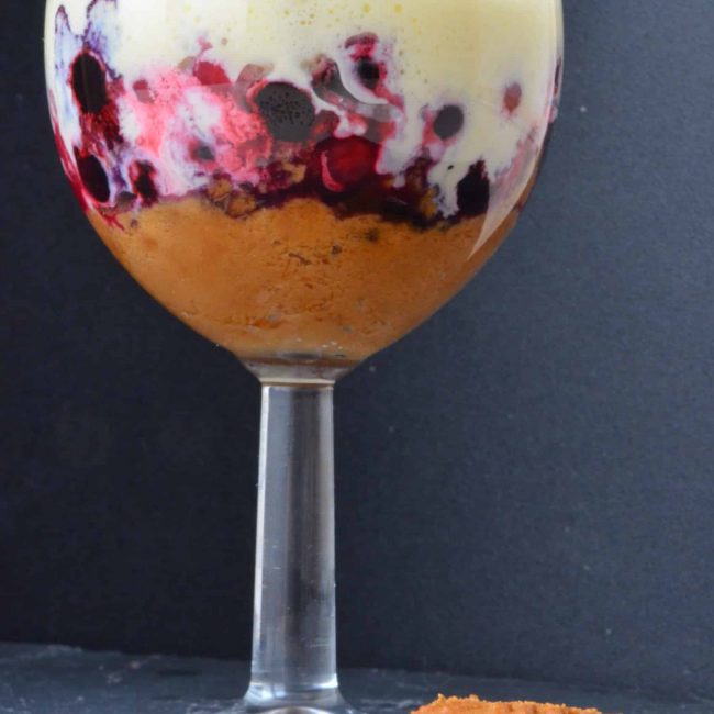 Tiramisu minute aux fruits rouges du jardin