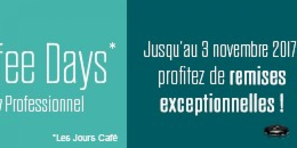 Les Coffee Days* par Nespresso Professionnel