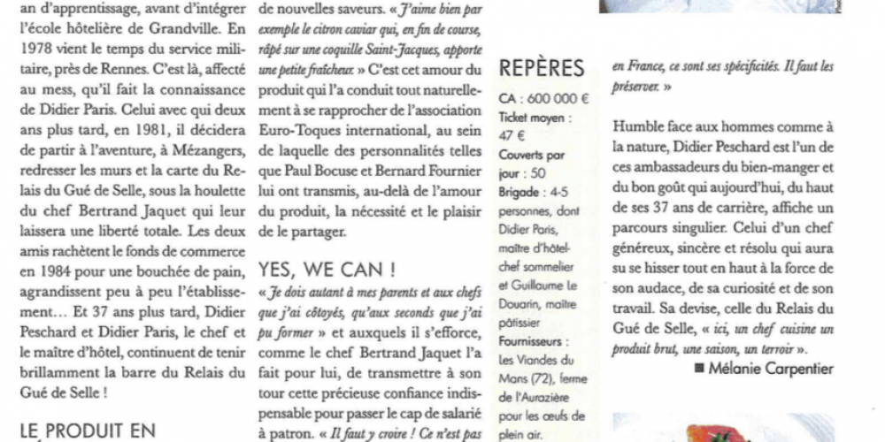 C’est l’histoire d’un Chef normand, Didier Peschard