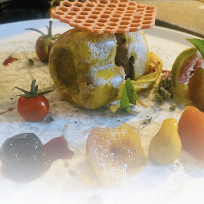 Foie gras en forme de cœur