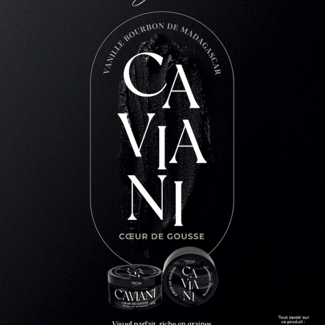 Aussi riche qu’un cœur de gousse, Caviani allie simplicité d’usage, qualité et naturalité