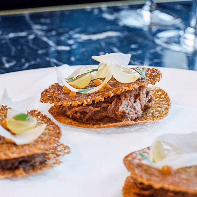 Fondant de chevreuil, croustillant sarrasin