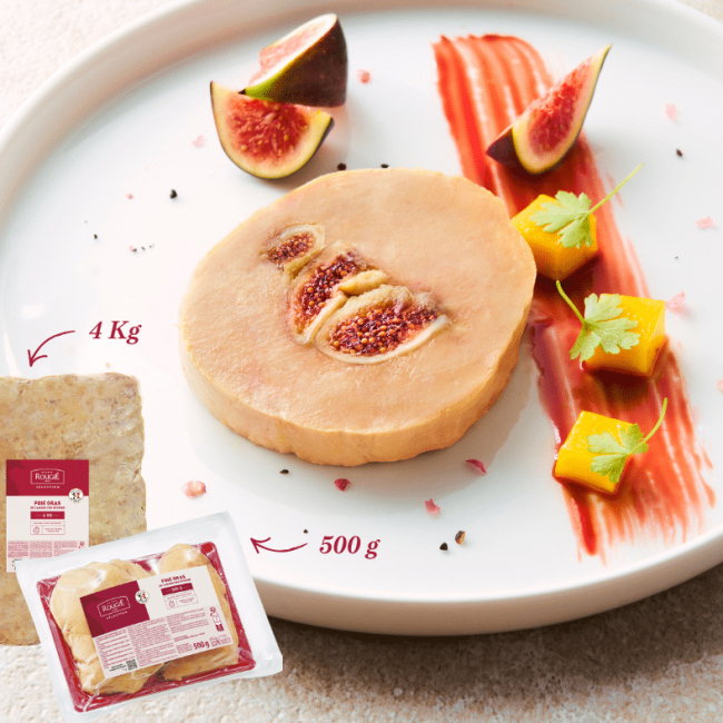 Coup de projecteur sur les plaques de Foie Gras de canard cru déveiné Rougié.