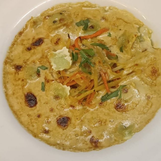 Ravioles de Royans, crème roquefort