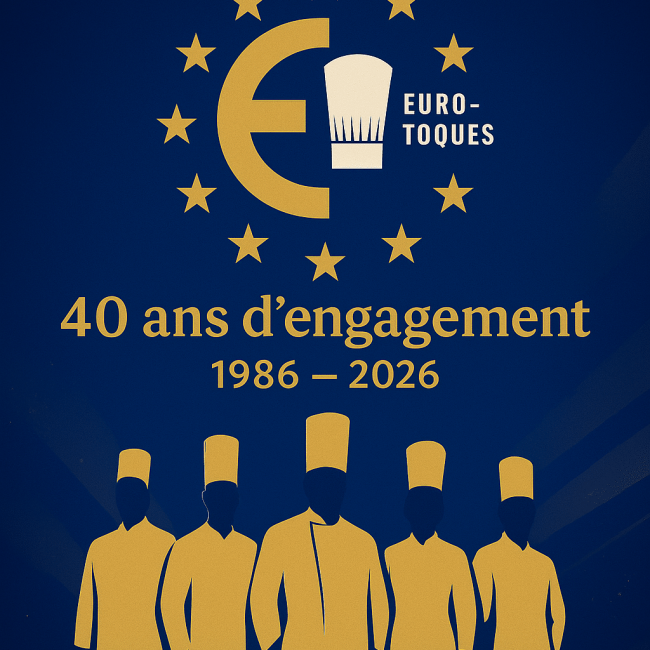 🎂 SAVE the DATE 🎂 En 2026, Euro-Toques fêtera ses 40 ans …
