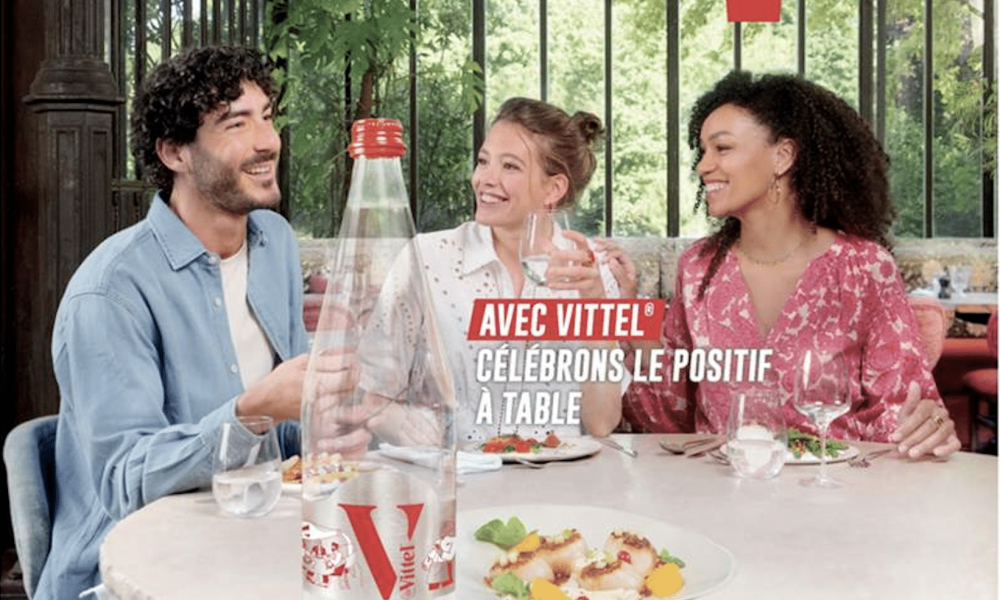 Avec Vittel®, célébrons le positif à table : Découvrez nos nouvelles étiquettes Horeca